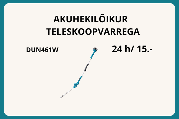 Akuhekilõikur teleskoopvarrega DUN461W