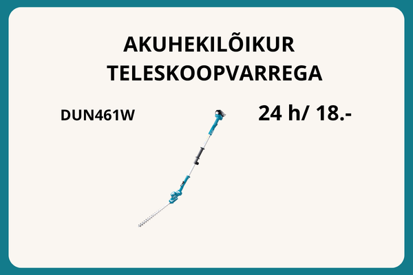 Akuhekilõikur teleskoopvarrega DUN461W